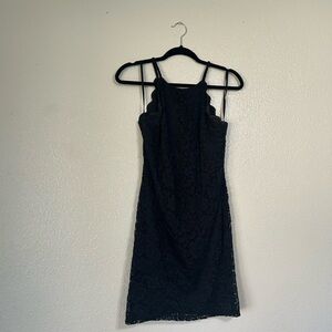 Elegant Black Lace Dress